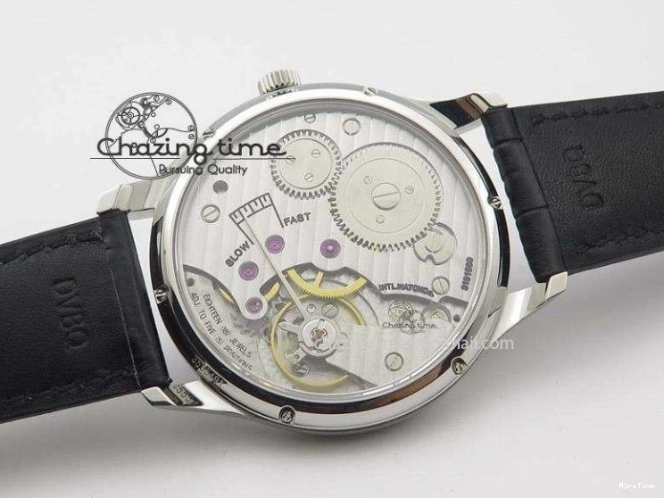 MIROTIME 0121 Portuguese IW545407 Black Dial ZF 1:1 Best Edition On Dark Blue Leather Strap DailyWear 7337